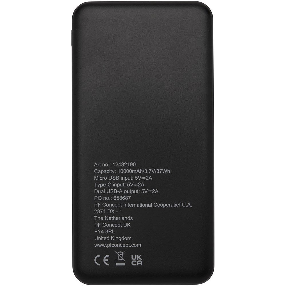Loop 10.000 mAh Powerbank aus recyceltem Kunststoff