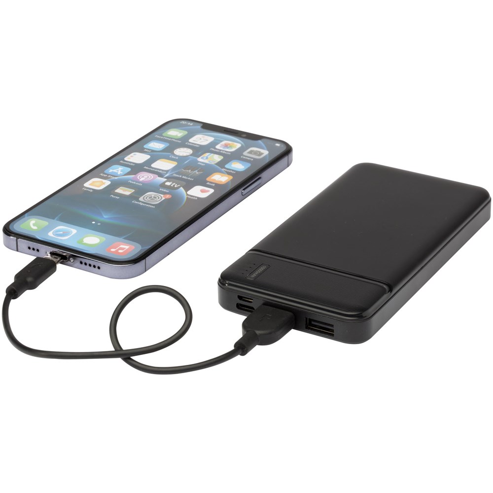 Loop 10.000 mAh Powerbank aus recyceltem Kunststoff